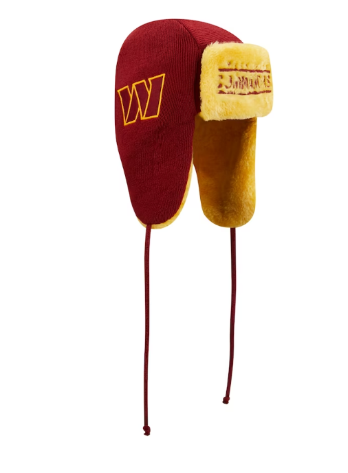 Washington Commanders New Era Helmet Head Knit Trapper