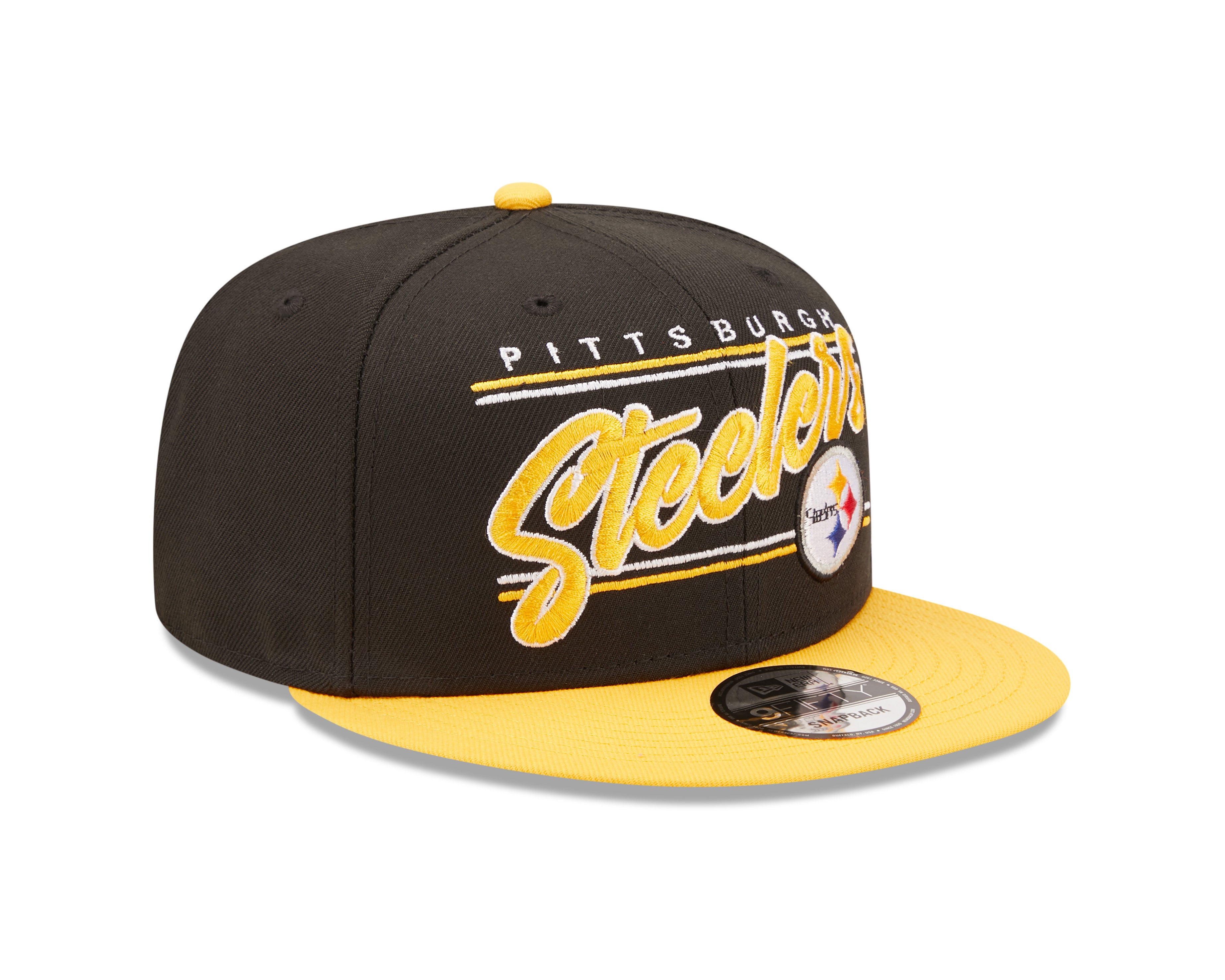 Nfl Script Hat Pittsburgh Steelers NFL New Era Team Script 9FIFTY Snapback Hat - Blac ...