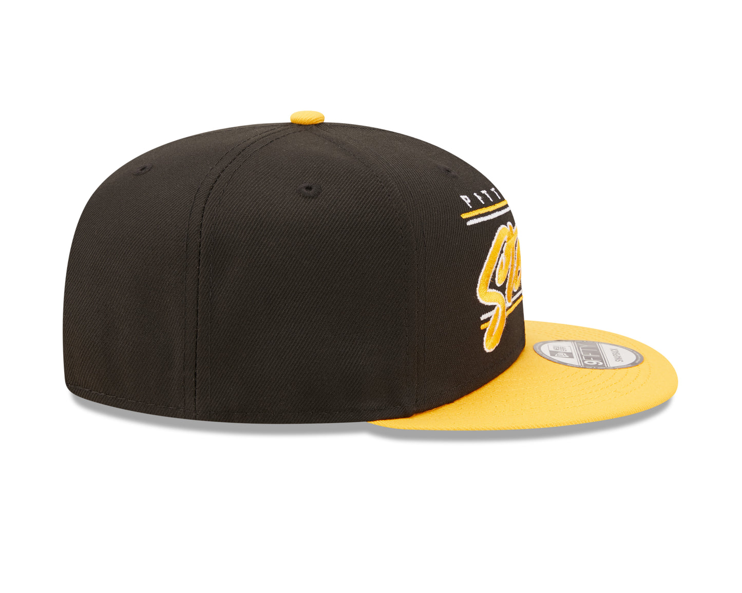 Pittsburgh Steelers NFL New Era Team Script 9FIFTY Snapback Hat - Black