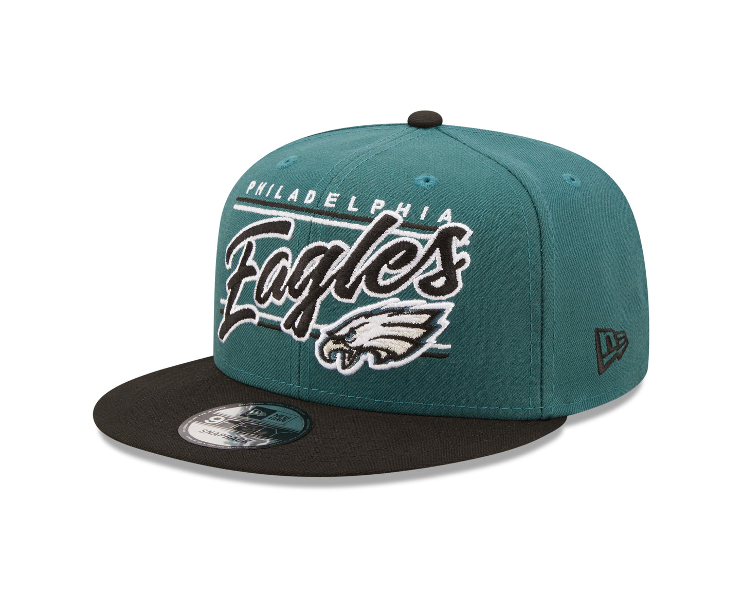 Philadelphia Eagles NFL New Era Team Script 9FIFTY Snapback Hat - Green