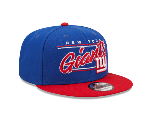 New York Giants NFL New Era Team Script 9FIFTY Snapback Hat - Blue