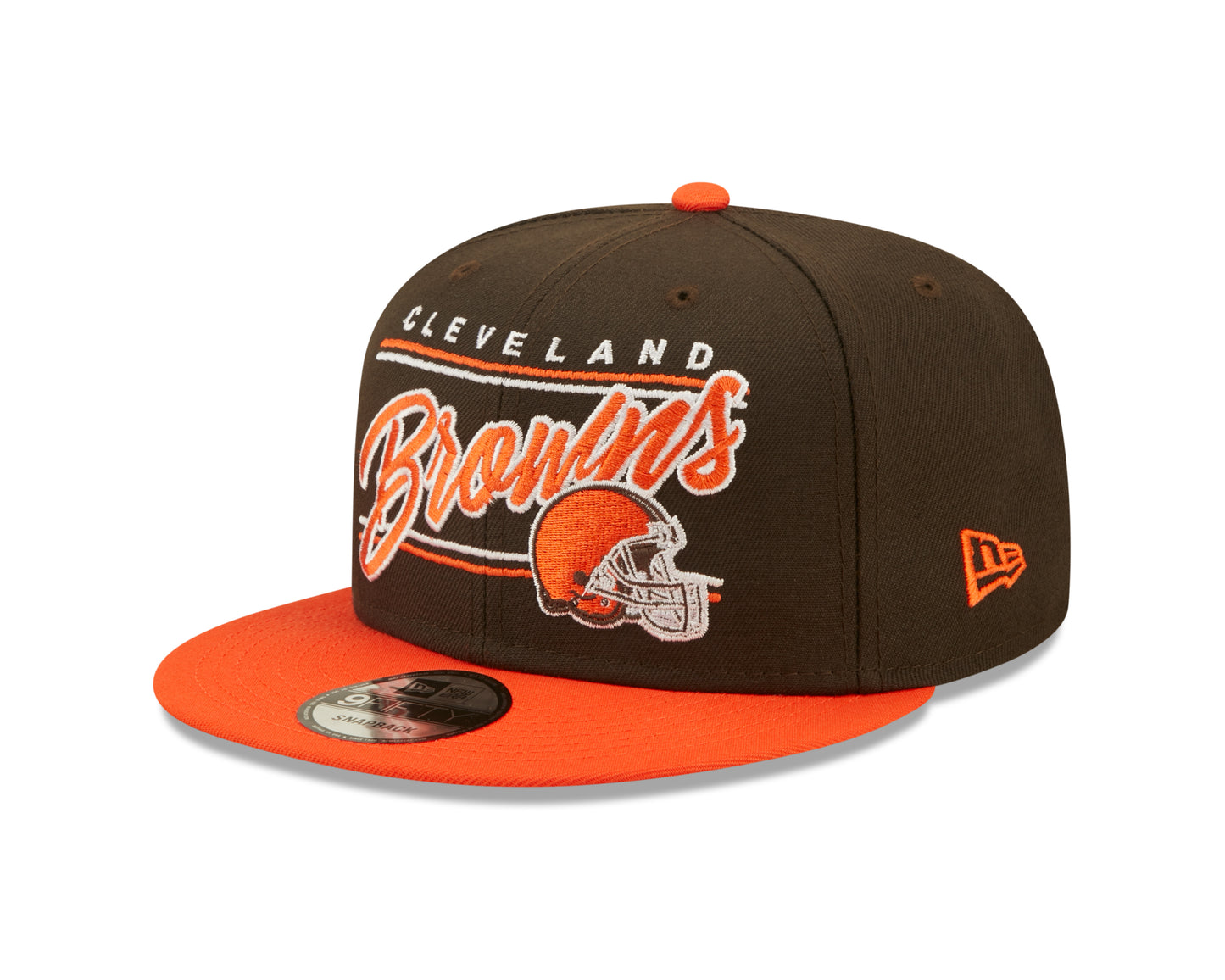 Cleveland Browns NFL New Era Team Script 9FIFTY Snapback Hat - Brown