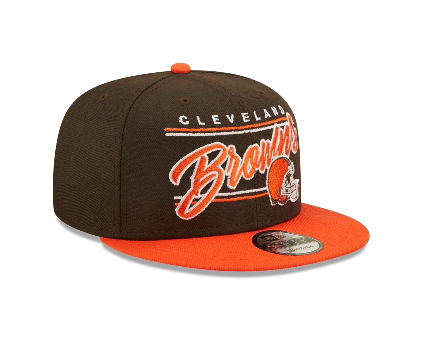 Cleveland Browns NFL New Era Team Script 9FIFTY Snapback Hat - Brown
