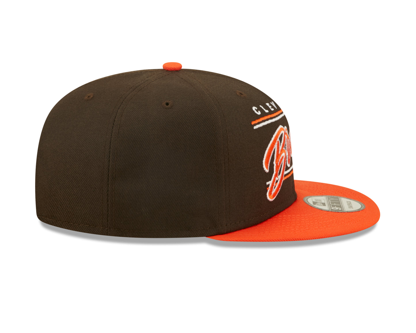 Cleveland Browns NFL New Era Team Script 9FIFTY Snapback Hat - Brown