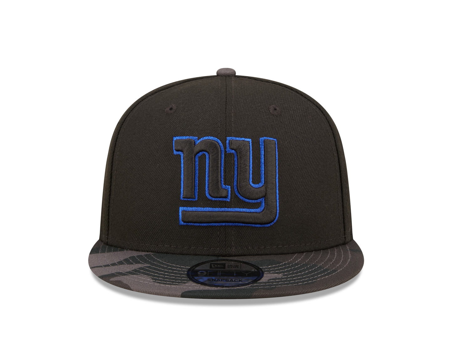 New York Giants NFL New Era Camo Vize 9FIFTY Snapback Hat - Black