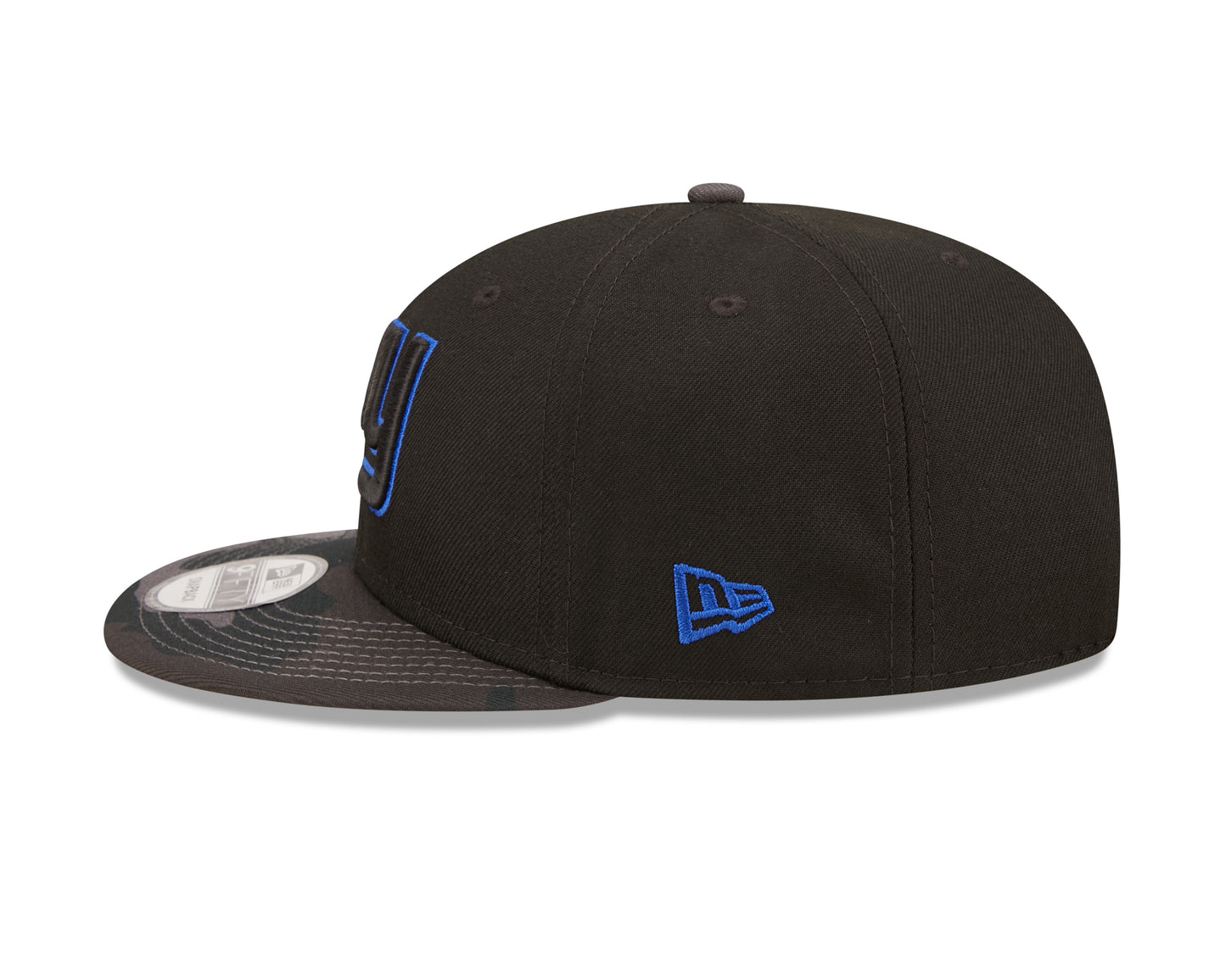 New York Giants NFL New Era Camo Vize 9FIFTY Snapback Hat - Black
