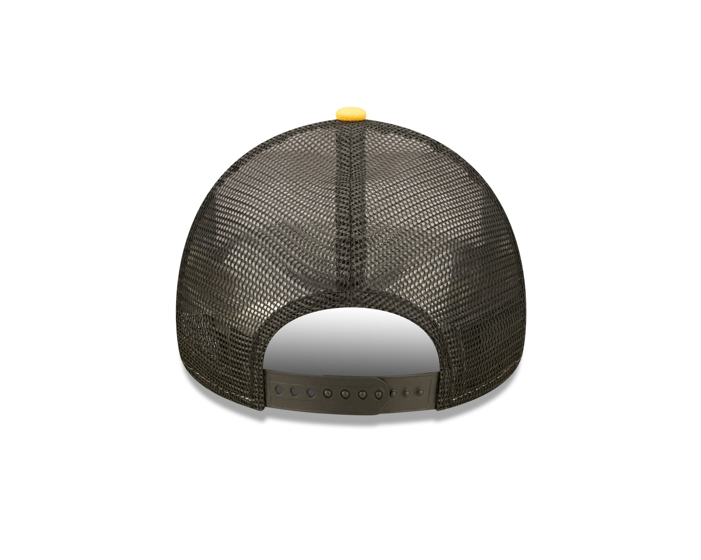 Pittsburgh Steelers New Era NFL Foam Patch Trucker Mesh Hat 9FORTY - Black