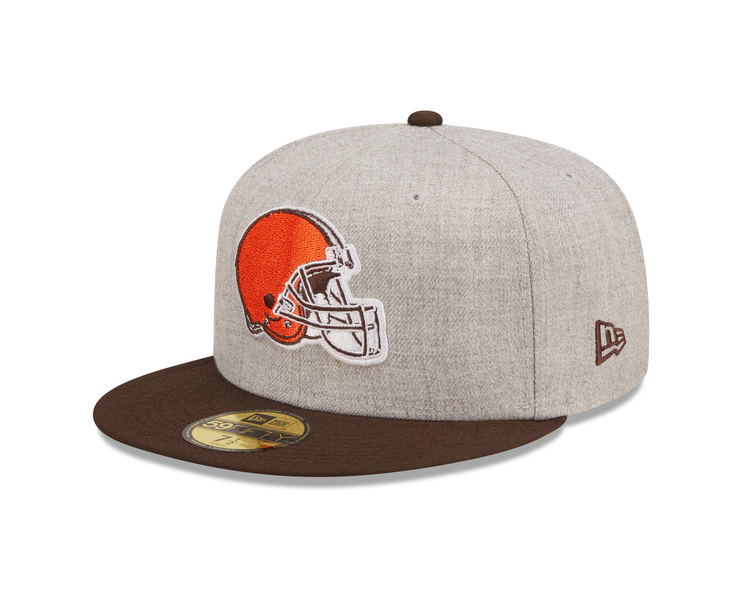 Cleveland Browns New Era Establish Year Heather Side Patch 59FIFTY Fitted Hat