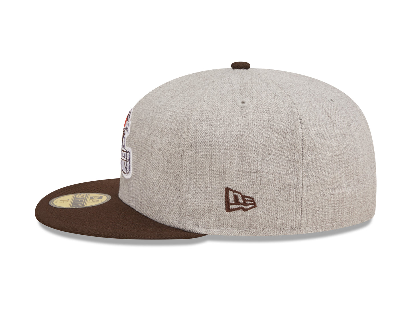 Cleveland Browns New Era Establish Year Heather Side Patch 59FIFTY Fitted Hat