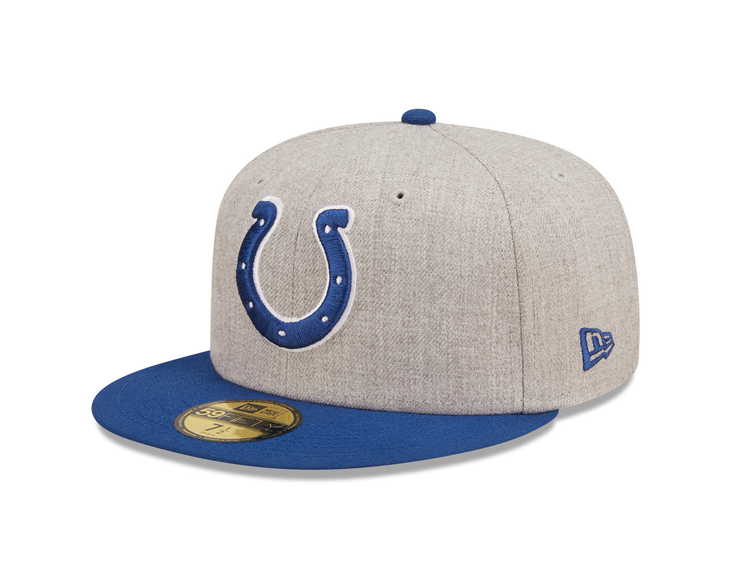 Indianapolis Colts New Era Establish Year Heather Side Patch 59FIFTY Fitted Hat