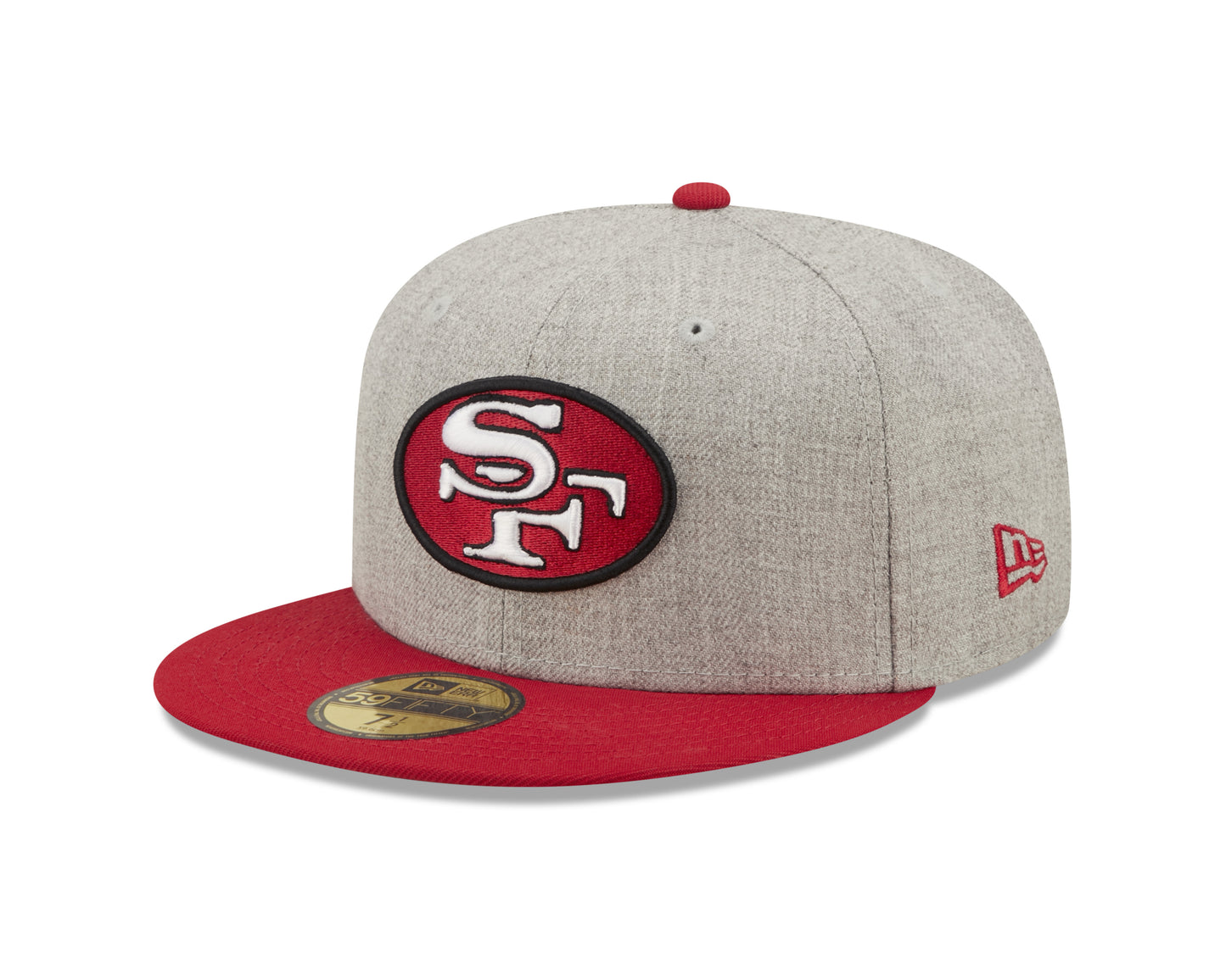 San Francisco 49ers New Era Establish Year Heather Side Patch 59FIFTY Fitted Hat