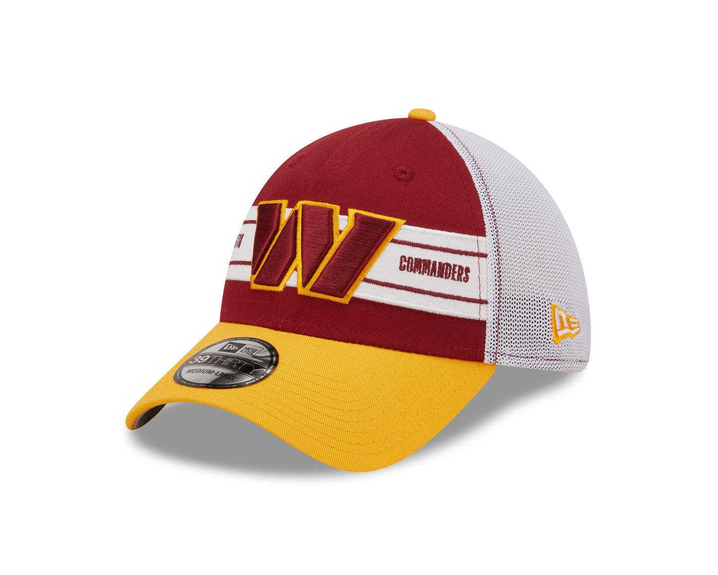 Washington Commanders New Era Team Branded 39Thirty Mesh Hat