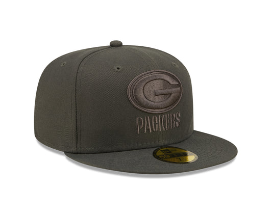 Green Bay Packers New Era Slate Color Pack 59FIFTY Fitted Hat- Gray