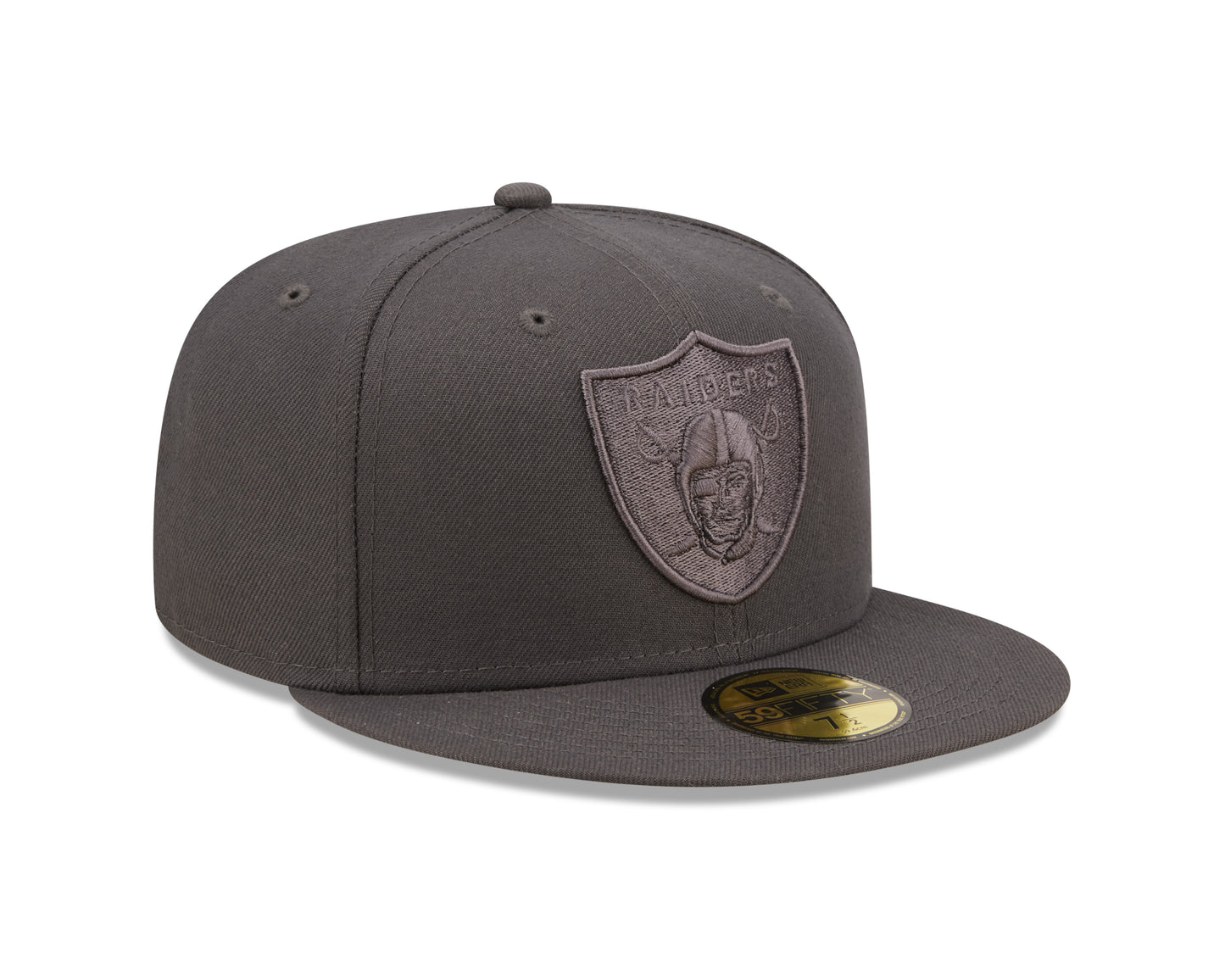Las Vegas Raiders New Era Slate Color Pack 59FIFTY Fitted Hat- Gray