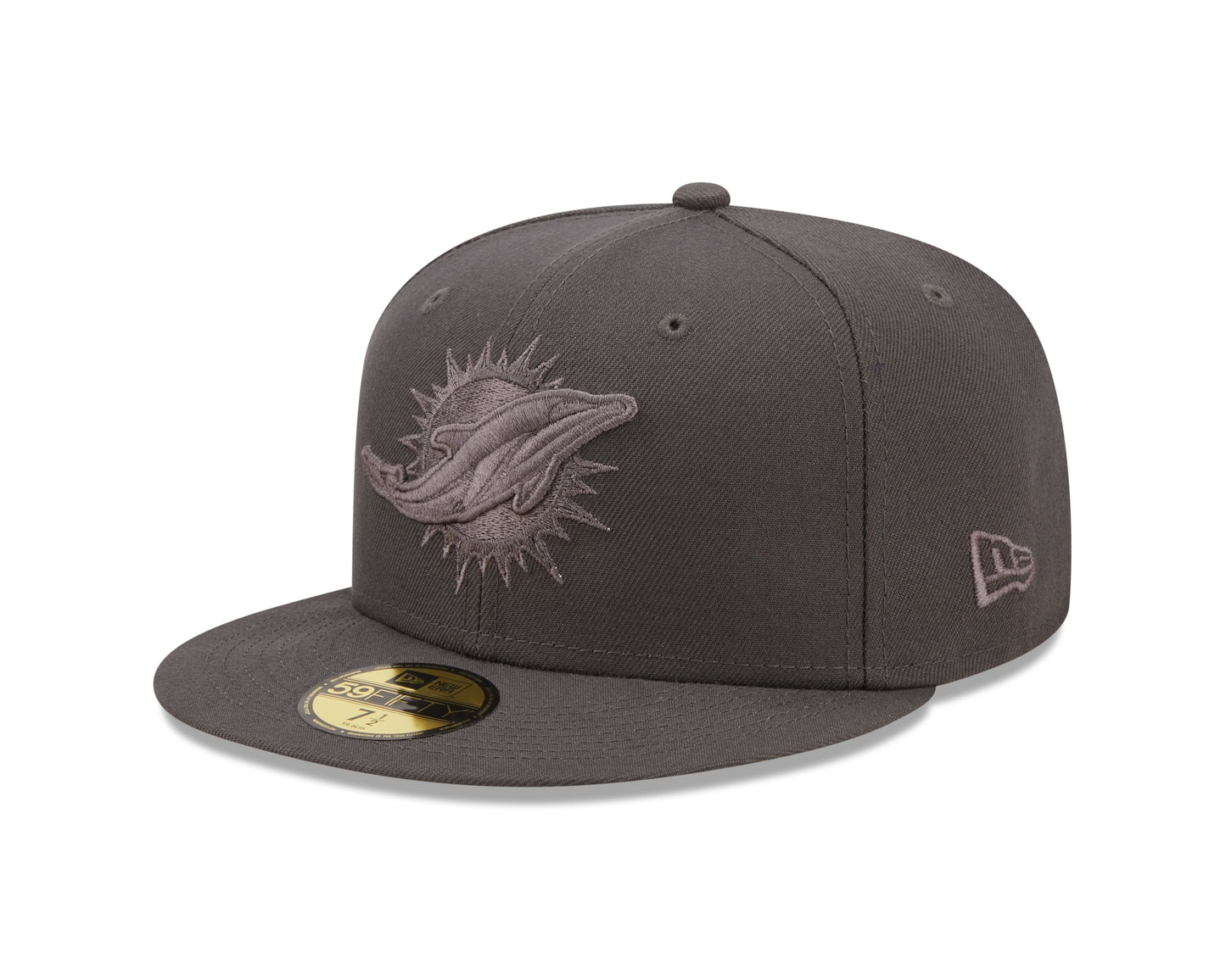 Miami Dolphins New Era Slate Color Pack 59FIFTY Fitted Hat- Gray