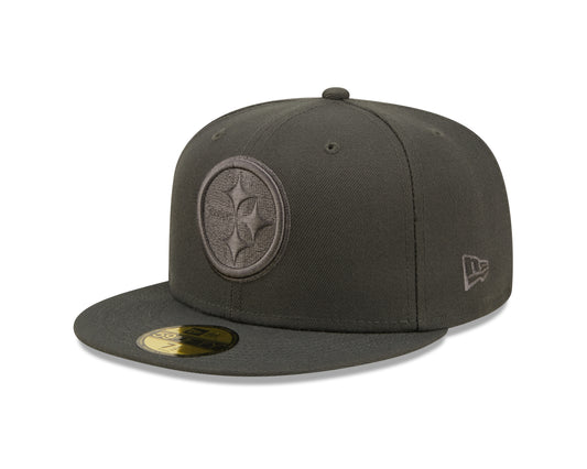 Pittsburgh Steelers New Era Slate Color Pack 59FIFTY Fitted Hat- Gray