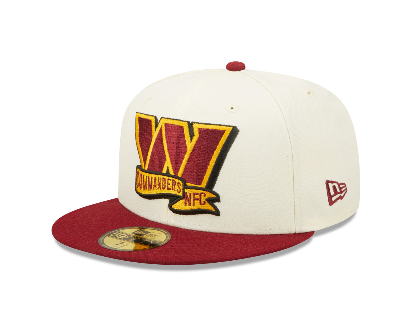 Washington Commanders New Era NFL Sideline 59fifty Fitted Hat - Cream