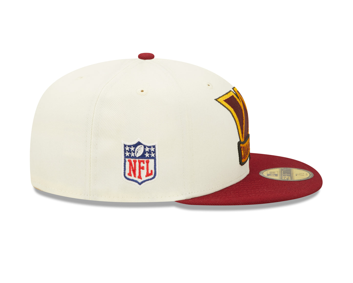Washington Commanders New Era NFL Sideline 59fifty Fitted Hat - Cream
