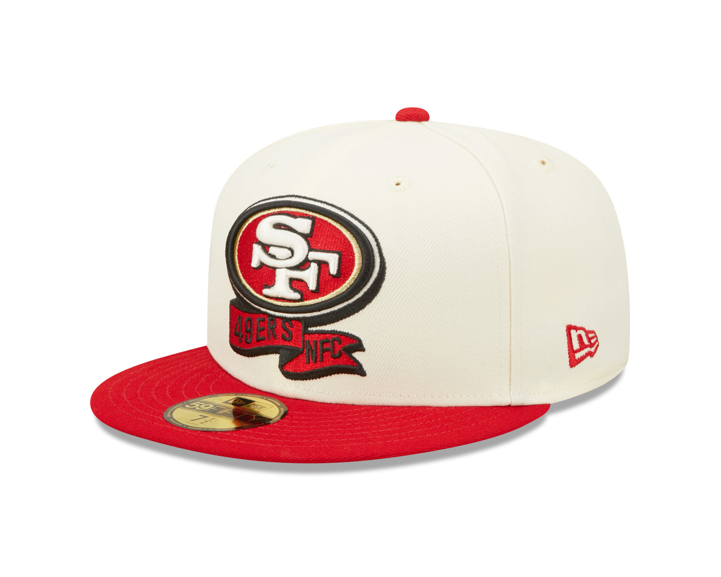 San Francisco 49ers New Era NFL Sideline 59fifty Fitted Hat - Cream