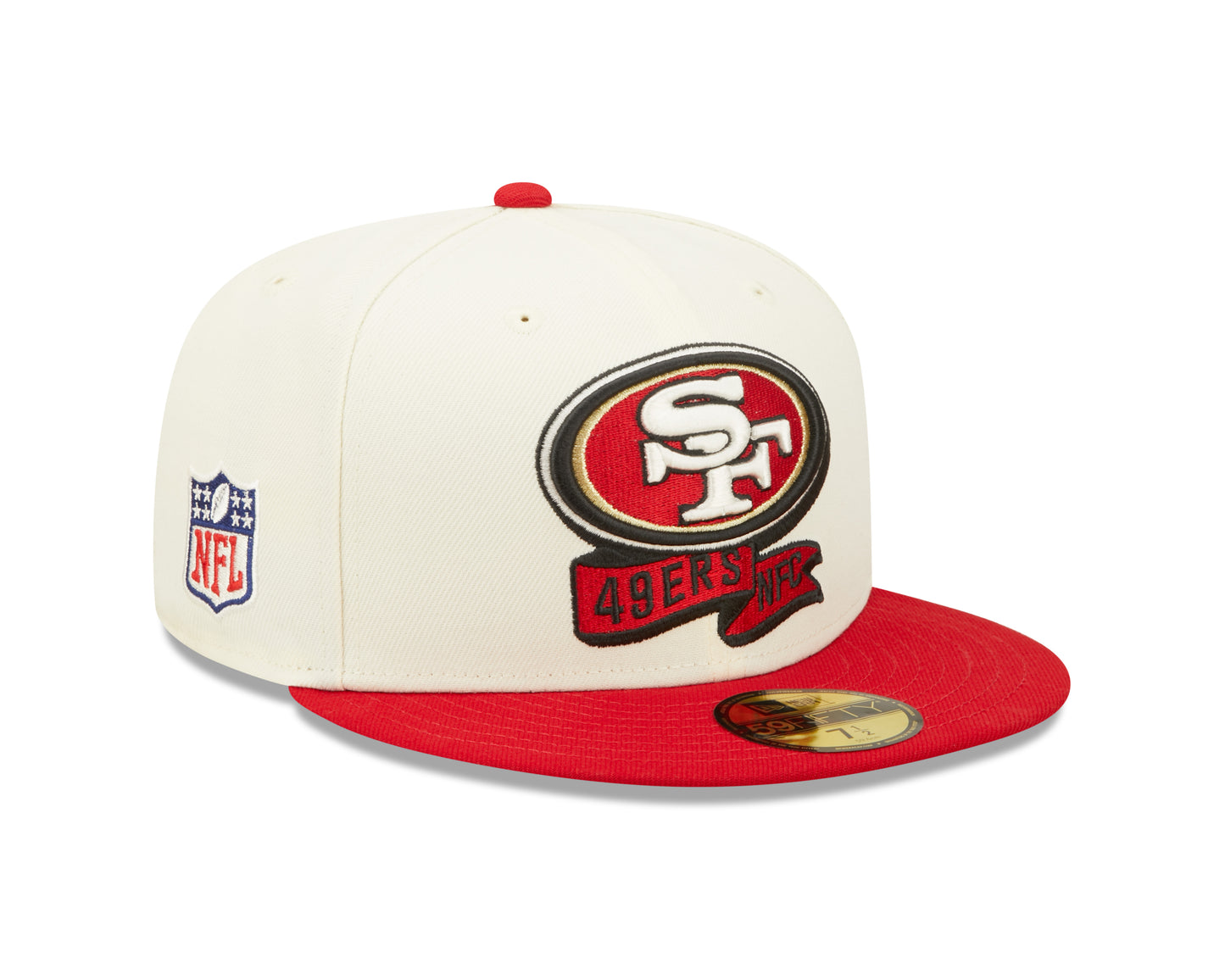 San Francisco 49ers New Era NFL Sideline 59fifty Fitted Hat - Cream