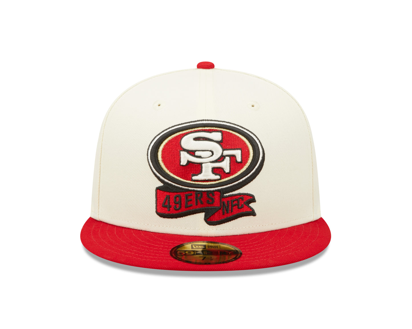 San Francisco 49ers New Era NFL Sideline 59fifty Fitted Hat - Cream