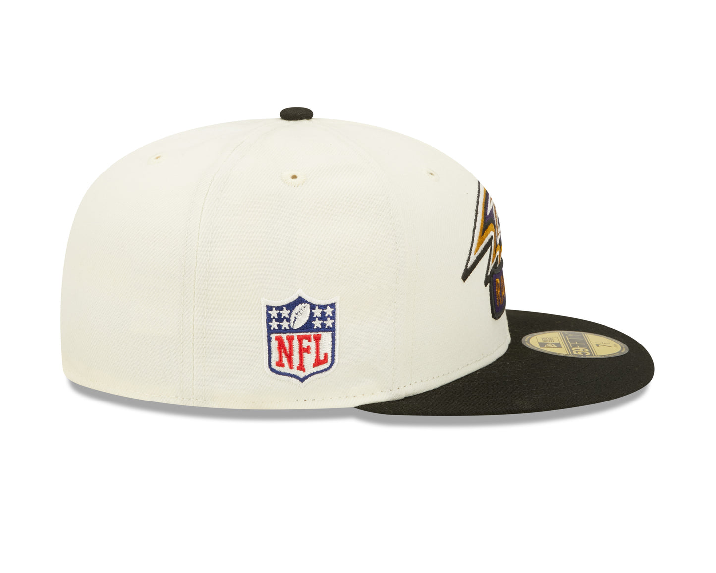 Baltimore Ravens New Era NFL Sideline 59fifty Fitted Hat - Cream