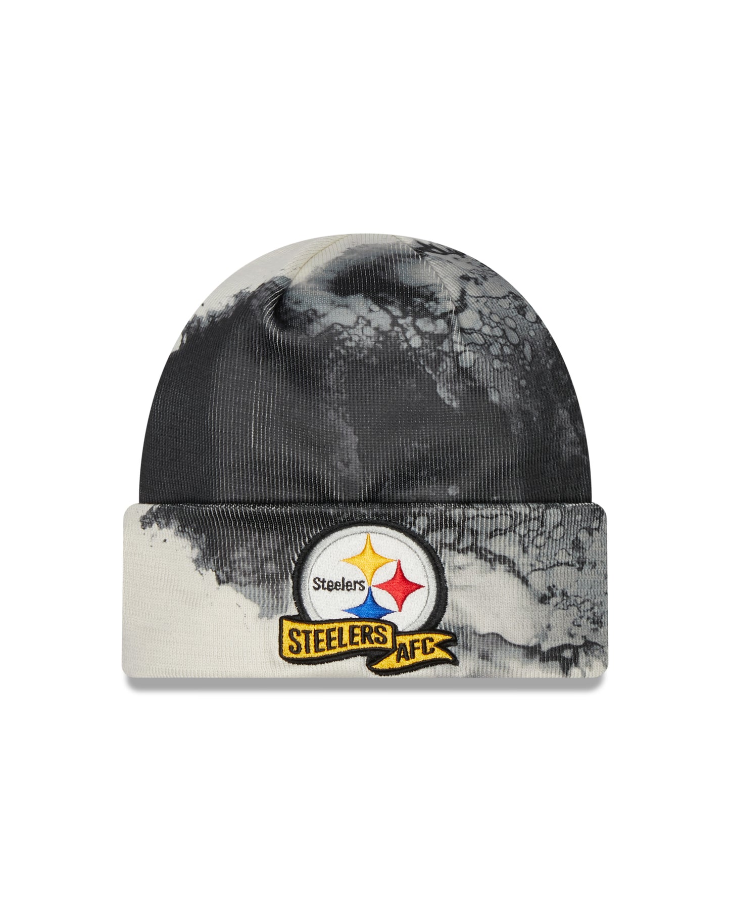 Pittsburgh Steelers New Era Sideline Ink Dye Cuffed Knit Hat - Team