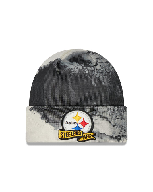 Pittsburgh Steelers New Era Sideline Ink Dye Cuffed Knit Hat - Team