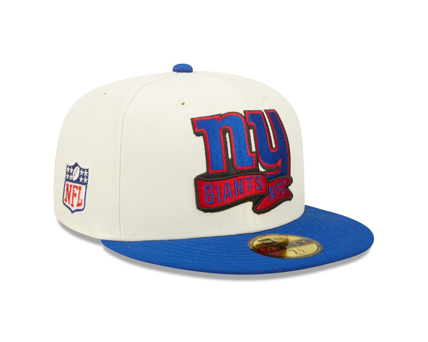 New York Giants New Era NFL Sideline 59fifty Fitted Hat - Cream