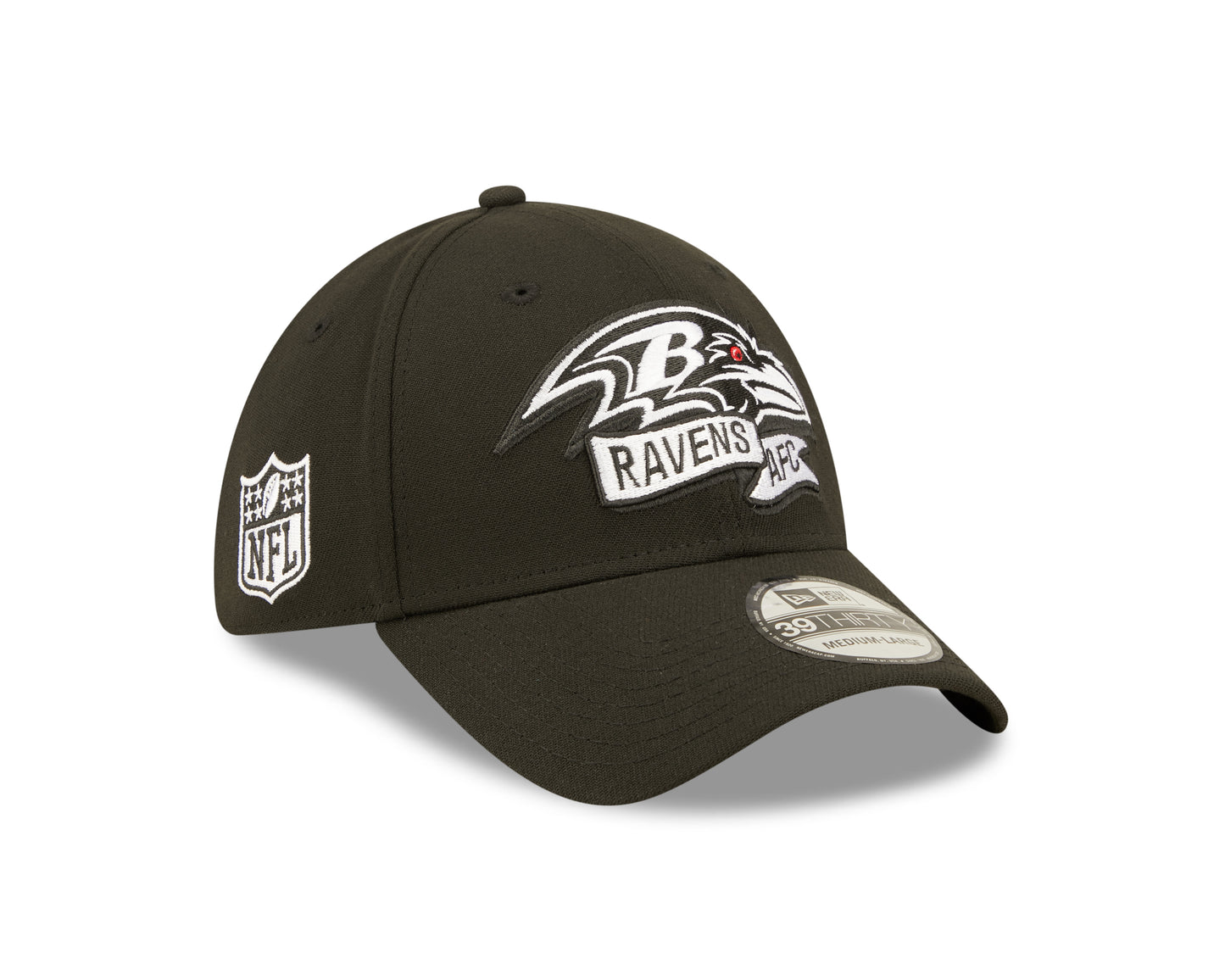 Baltimore Ravens New Era Sideline Banner 39THIRTY Flex Hat - Black
