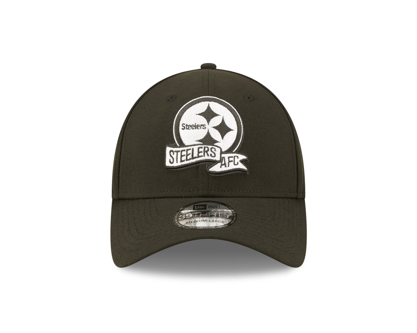 Pittsburgh Steelers New Era Sideline Banner 39THIRTY Flex Hat - Black