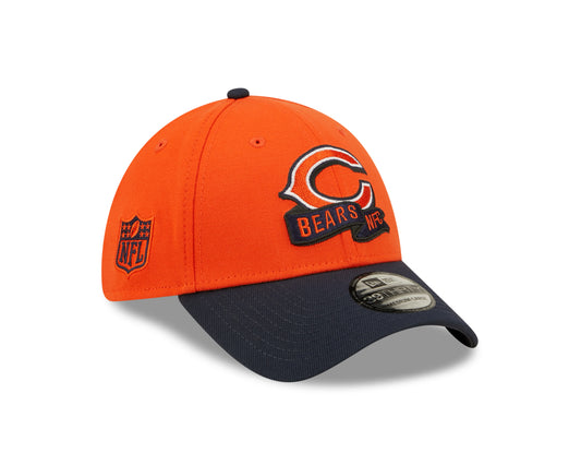 Chicago Bears New Era Sideline Banner Team Colors 39THIRTY Flex Hat - Orange