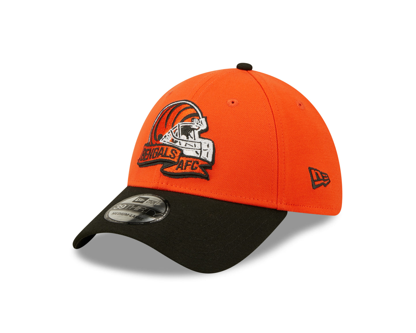 Cincinnati Bengals New Era Sideline Banner Team Colors 39THIRTY Flex Hat - Orange