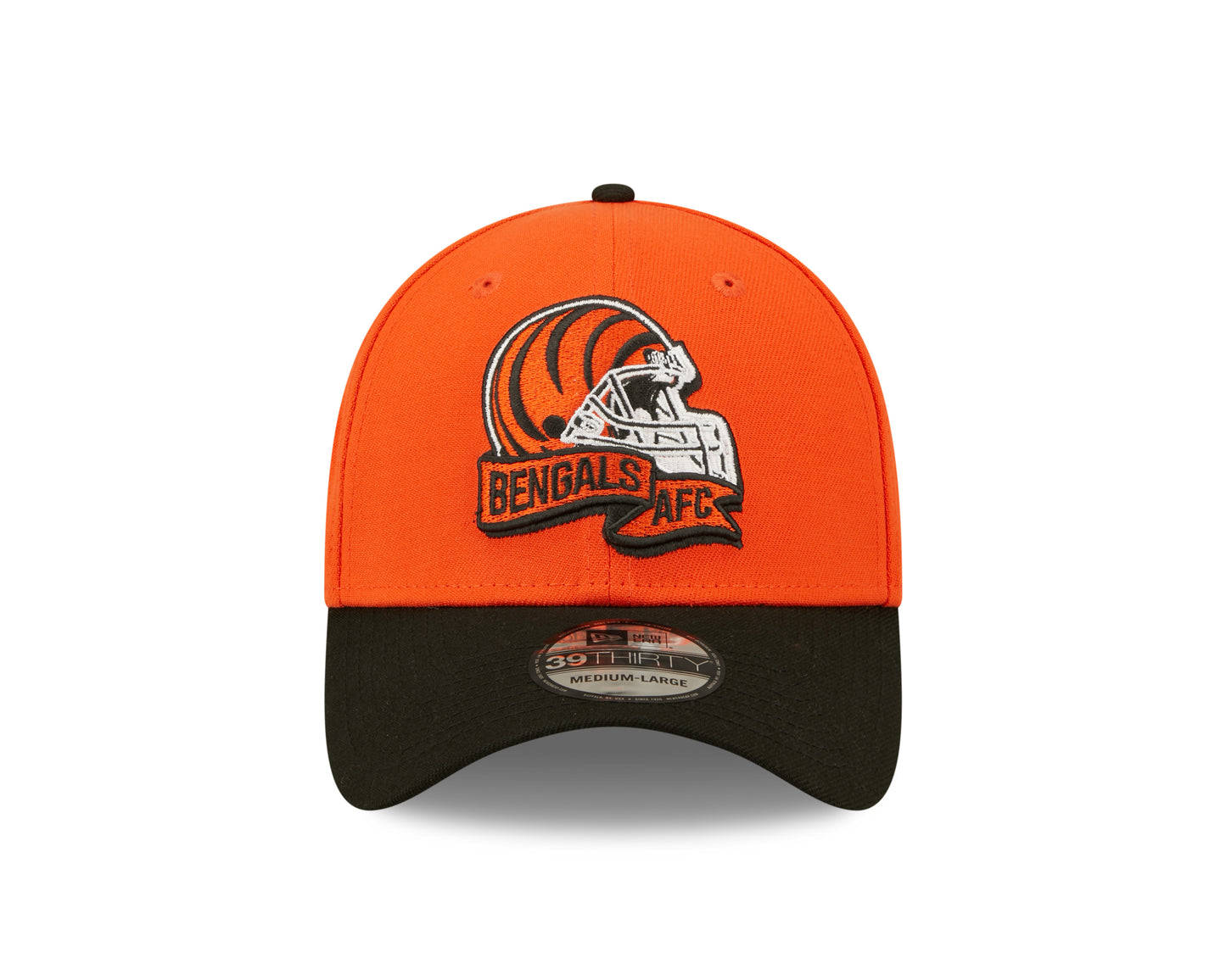 Cincinnati Bengals New Era Sideline Banner Team Colors 39THIRTY Flex Hat - Orange