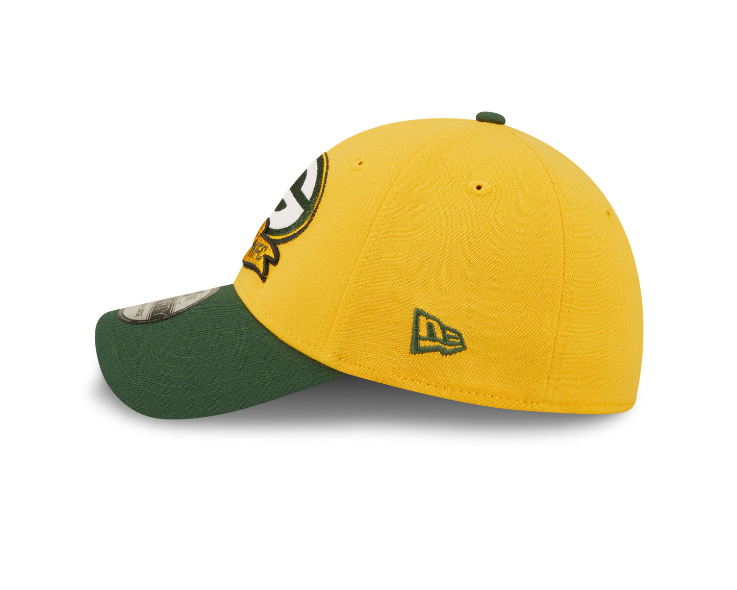 Green Bay Packers New Era Sideline Banner Team Colors 39THIRTY Flex Hat - Yellow