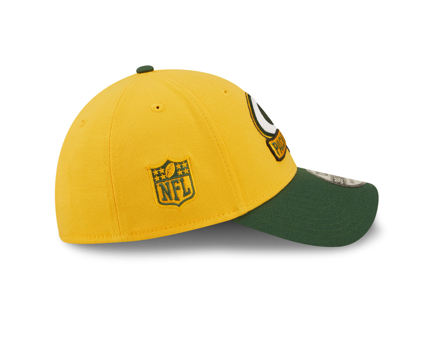 Green Bay Packers New Era Sideline Banner Team Colors 39THIRTY Flex Hat - Yellow