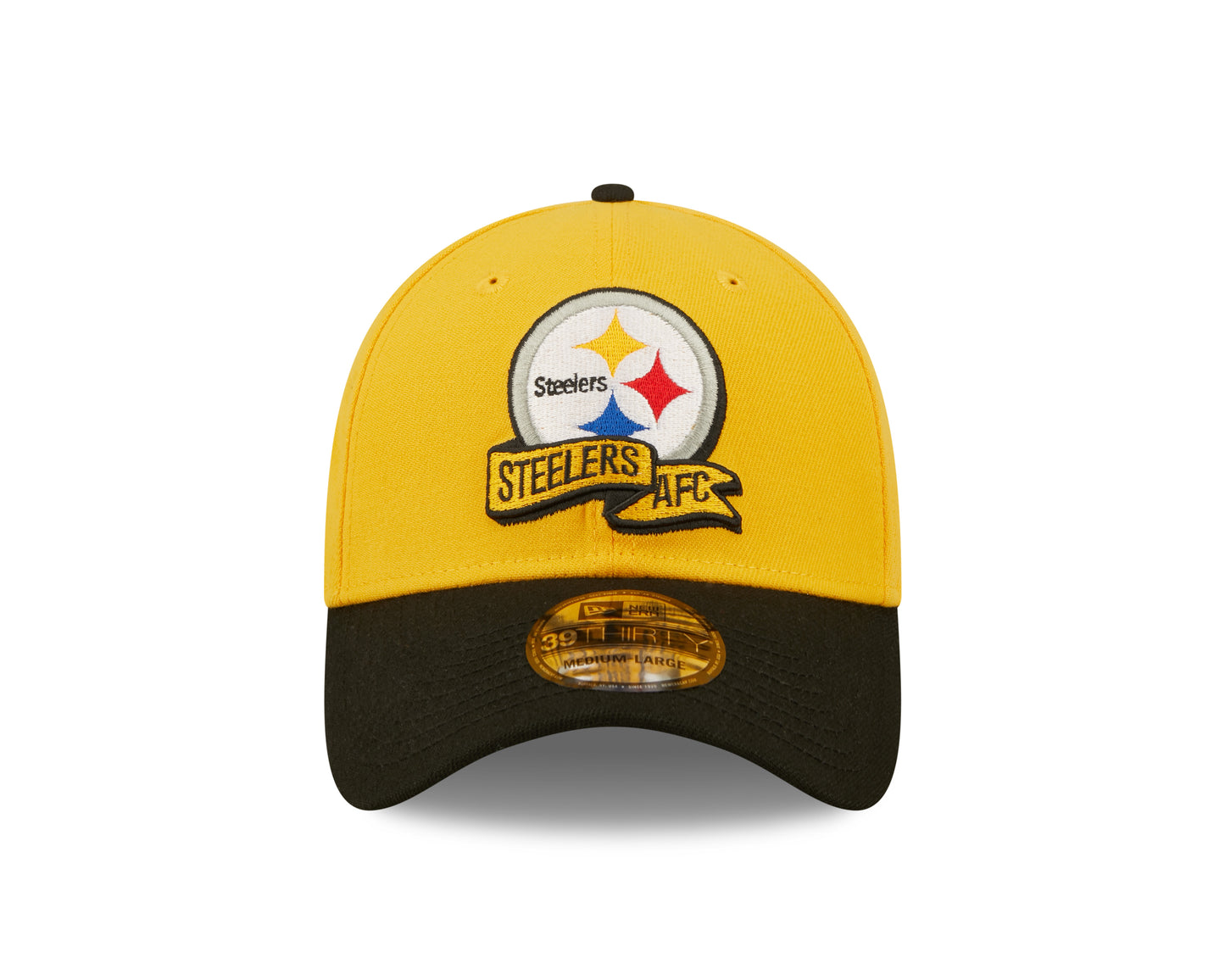 Pittsburgh Steelers Sideline Banner Team Colors 39THIRTY Flex Hat - Yellow