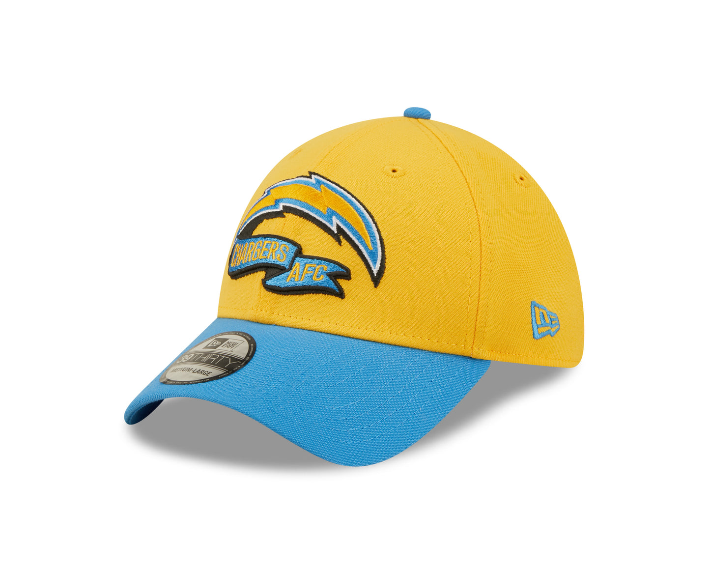Los Angeles Chargers New Era Sideline Banner Team Colors 39THIRTY Flex Hat - Yellow