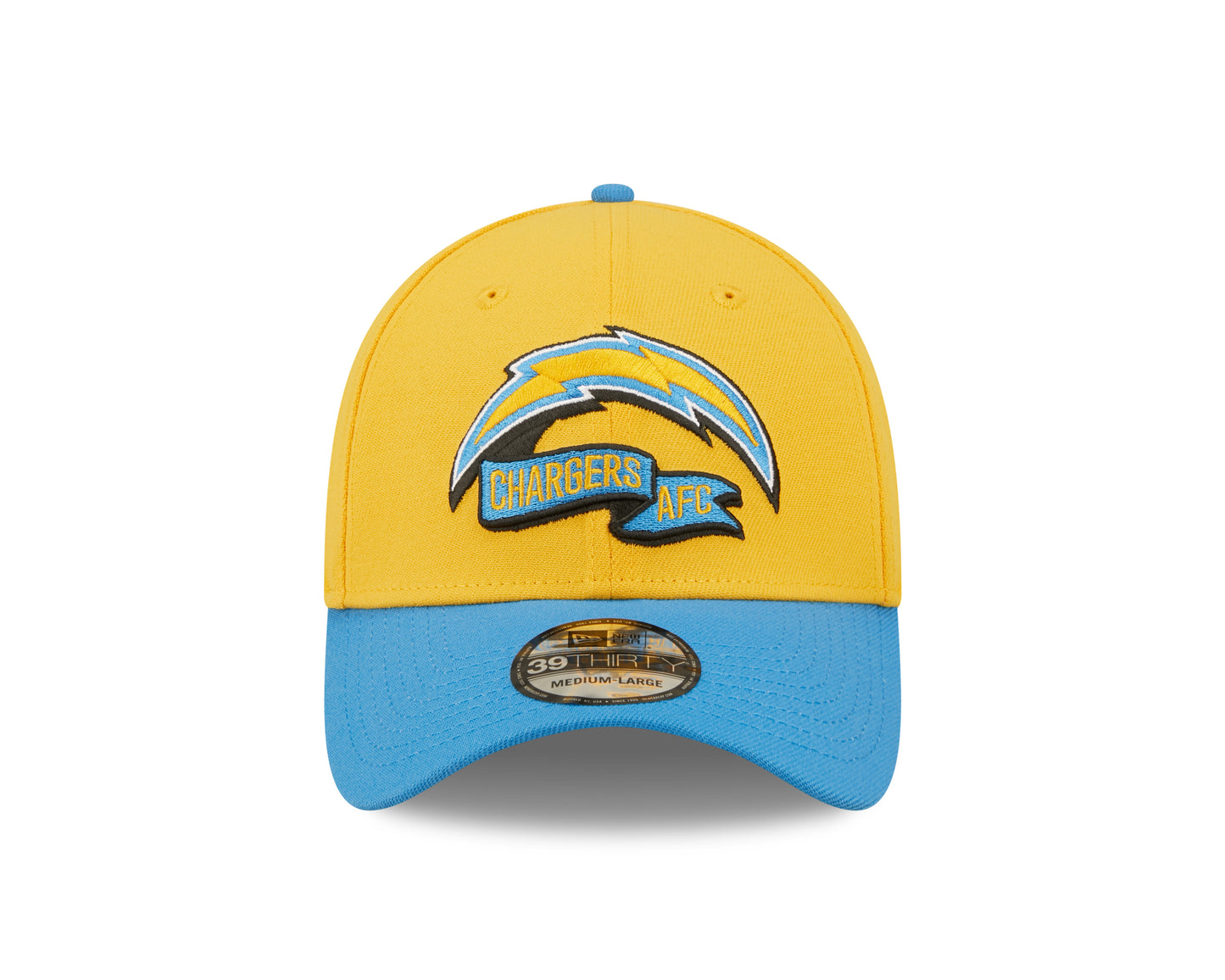 Los Angeles Chargers New Era Sideline Banner Team Colors 39THIRTY Flex Hat - Yellow