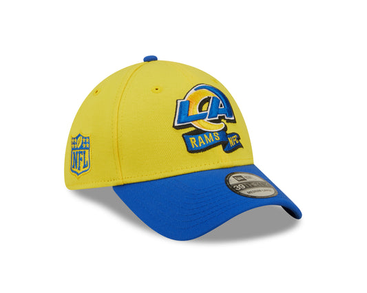 Los Angeles Rams New Era Sideline Banner Team Colors 39THIRTY Flex Hat - Yellow