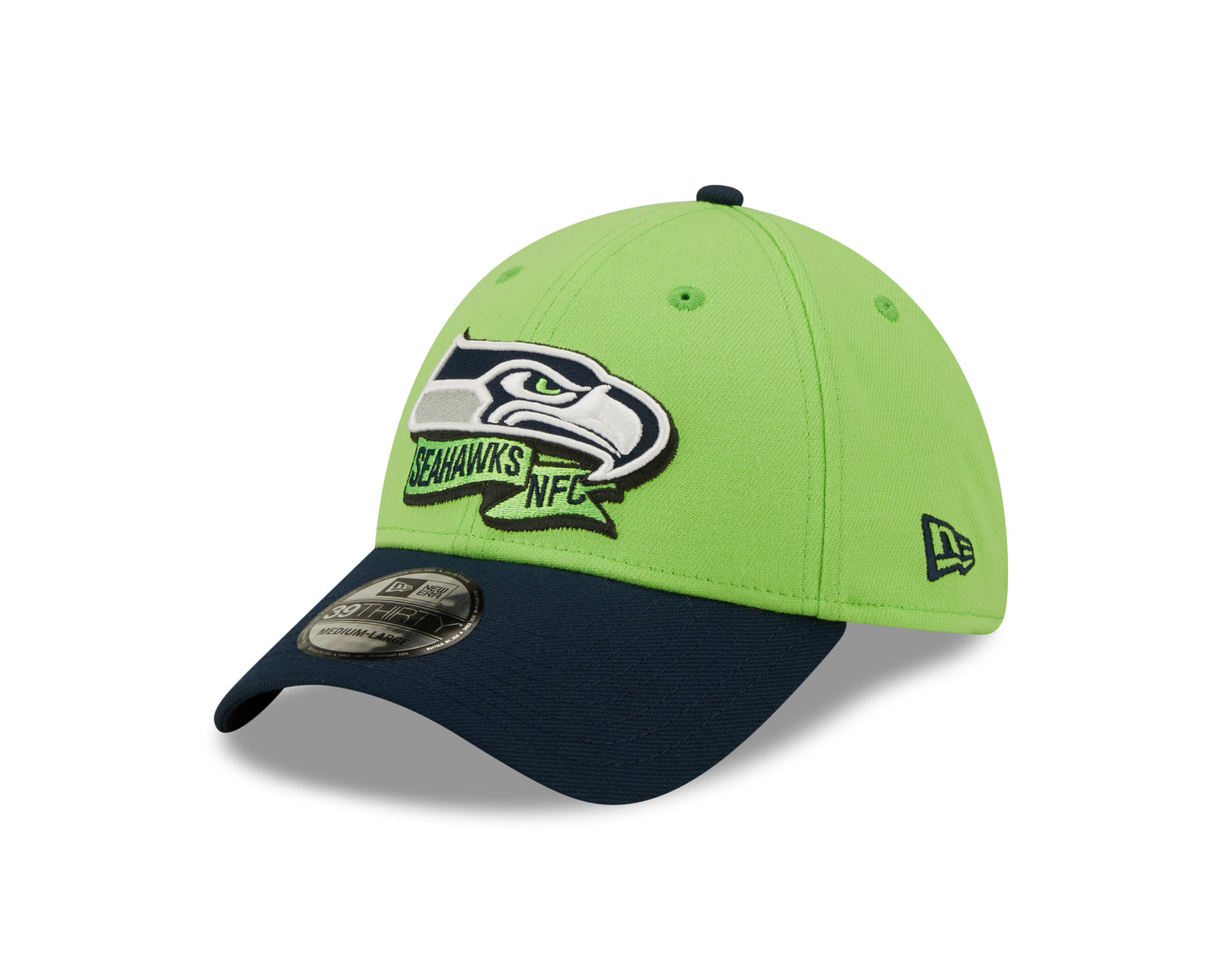 Seattle Seahawks New Era Sideline Banner Team Colors 39THIRTY Flex Hat - Green