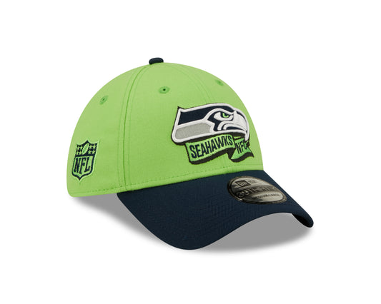 Seattle Seahawks New Era Sideline Banner Team Colors 39THIRTY Flex Hat - Green