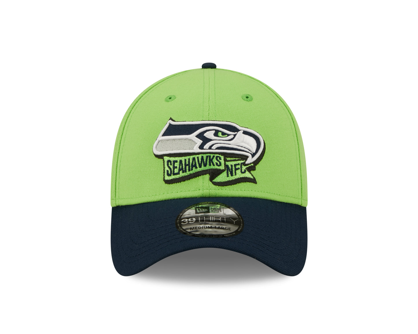 Seattle Seahawks New Era Sideline Banner Team Colors 39THIRTY Flex Hat - Green