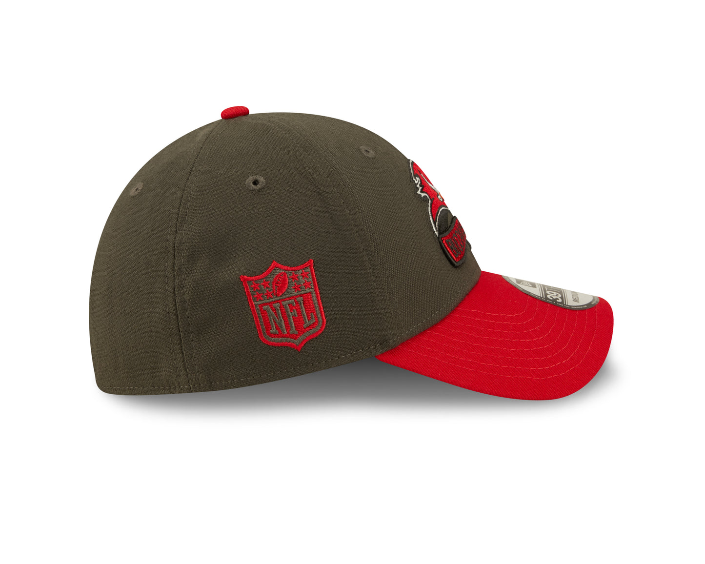 Tampa Bay Buccaneers New Era Sideline Banner Team Colors 39THIRTY Flex Hat - Gray