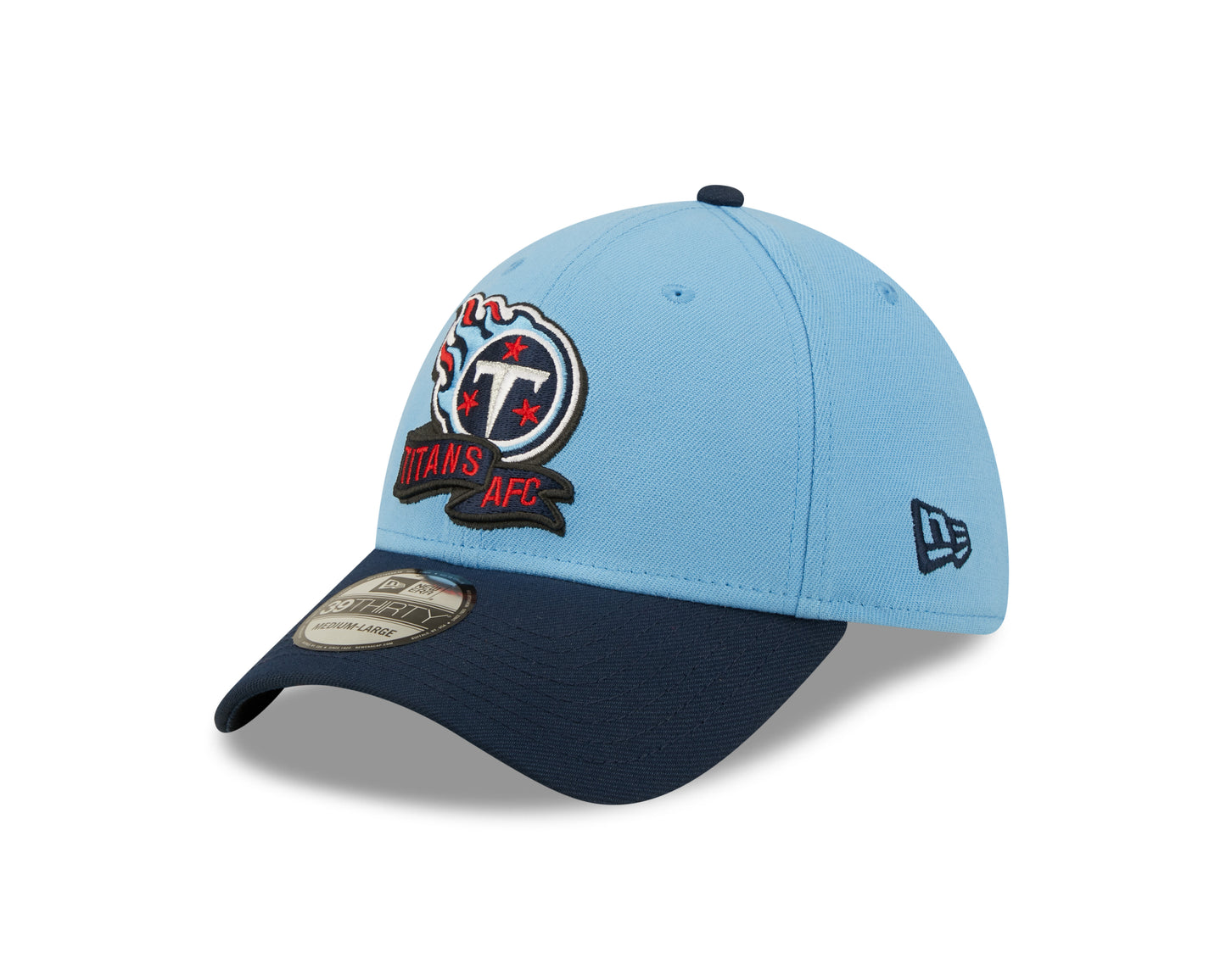 Tennessee Titans New Era Sideline Banner Team Colors 39THIRTY Flex Hat - Blue