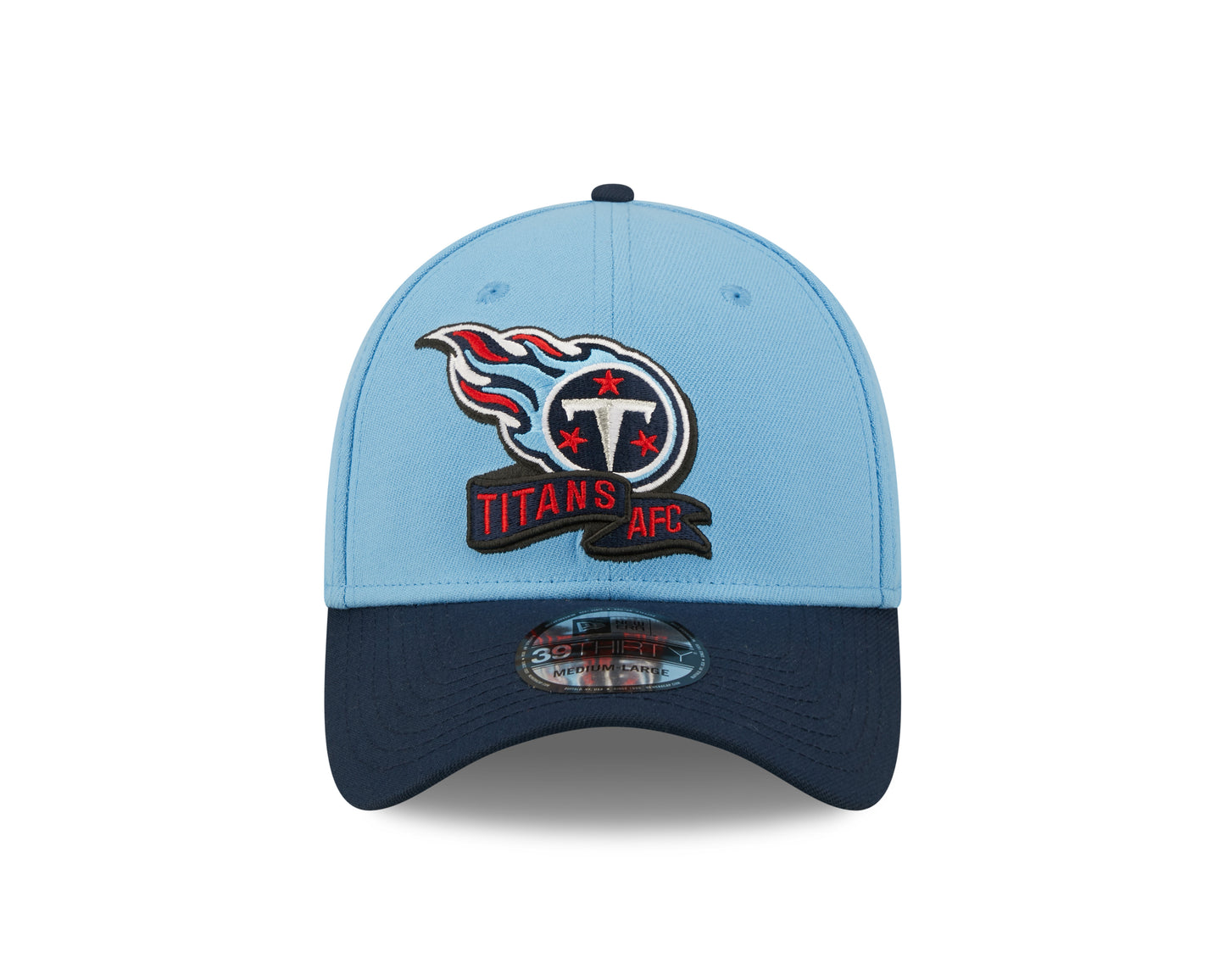 Tennessee Titans New Era Sideline Banner Team Colors 39THIRTY Flex Hat - Blue