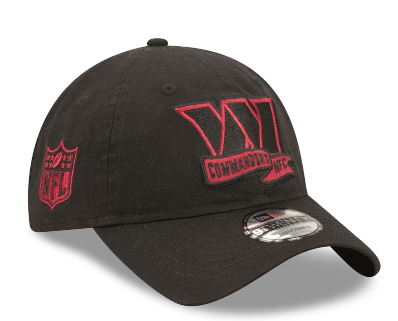 Washington Commanders Sideline Team Color 9TWENTY Adjustable Hat - Black