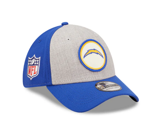 Los Angeles Chargers New Era Historic Sideline 39THIRTY Flex Hat - Heather
