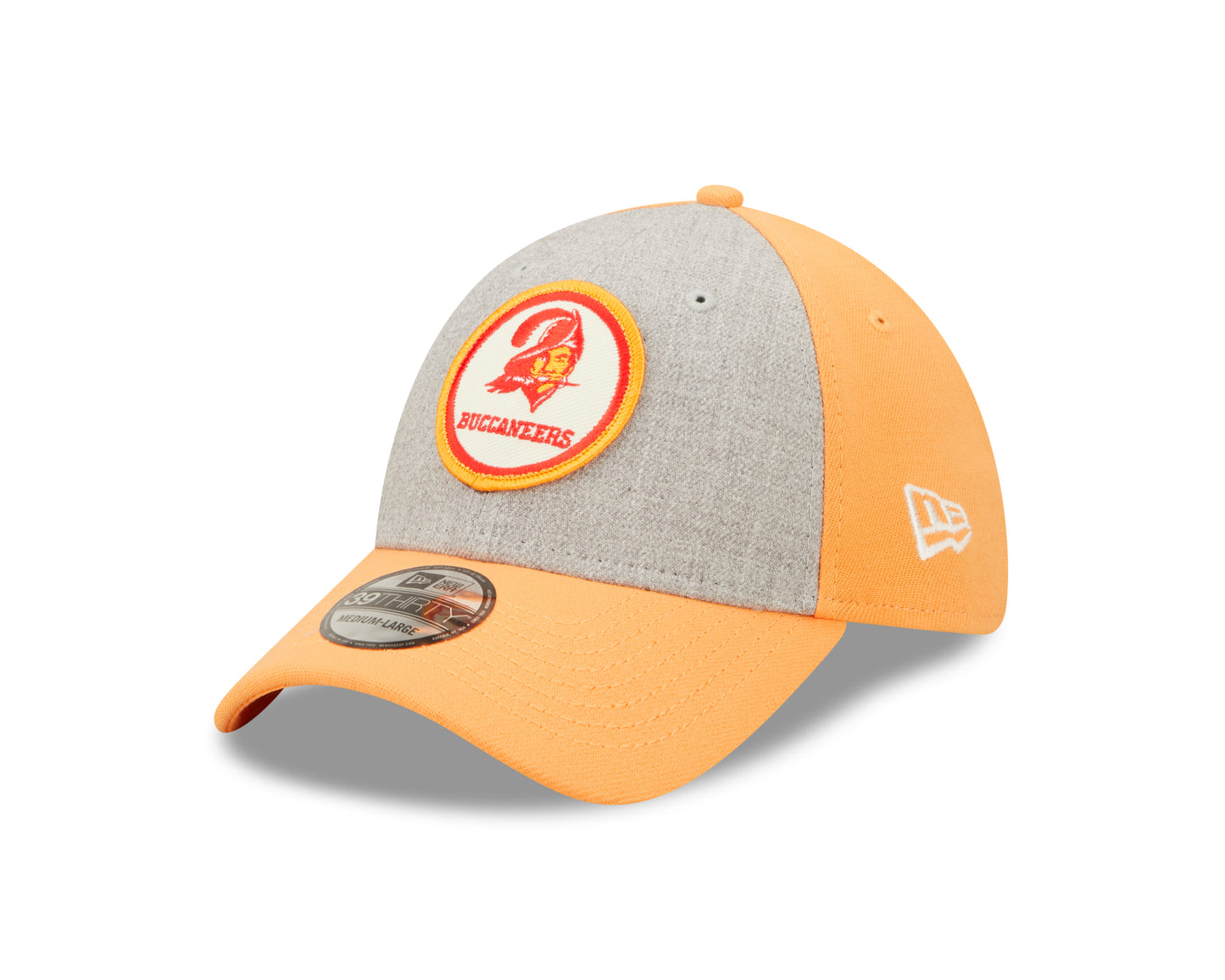Tampa Bay Buccaneers New Era Historic Sideline 39THIRTY Flex Hat - Heather