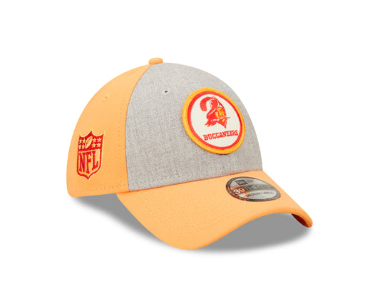 Tampa Bay Buccaneers New Era Historic Sideline 39THIRTY Flex Hat - Heather